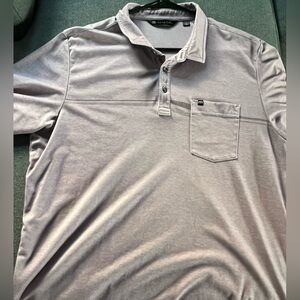 Travis Mathew light purple with gray stripe